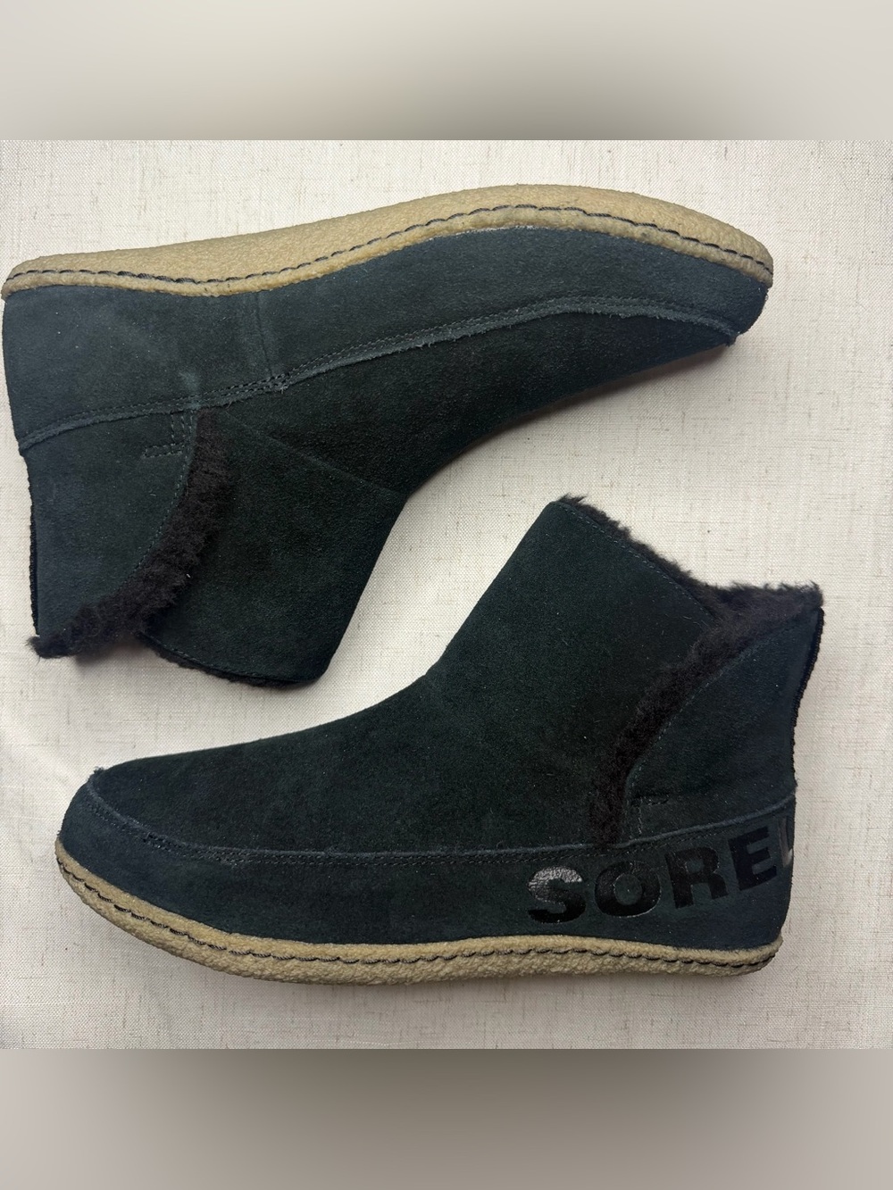 Sorel Black Nakiska Faux Fur Lined Bootie - NEW IN BOX